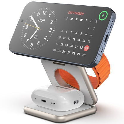 Mobile Watch Headset Three-in-one Folding Magnetic Wireless Charger