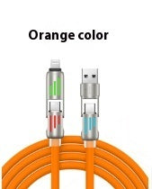 240W Colorful Breathing Light Four-in-one Fast Charge Line