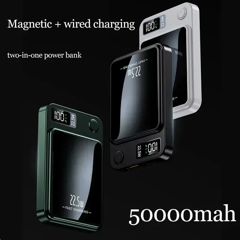 22.5W Magnetic Power Banks Portable Chargers10000mAh For IPhone Magsafe Wireless Fast Charge Powerbank External Spare Battery