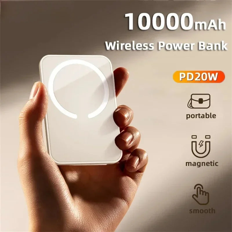 Xiaomi10000mAh Magnetic Power Bank Wireless Portable Fast Charger for Magsafe Powerbank PD20W External Spare Battery for IPhone