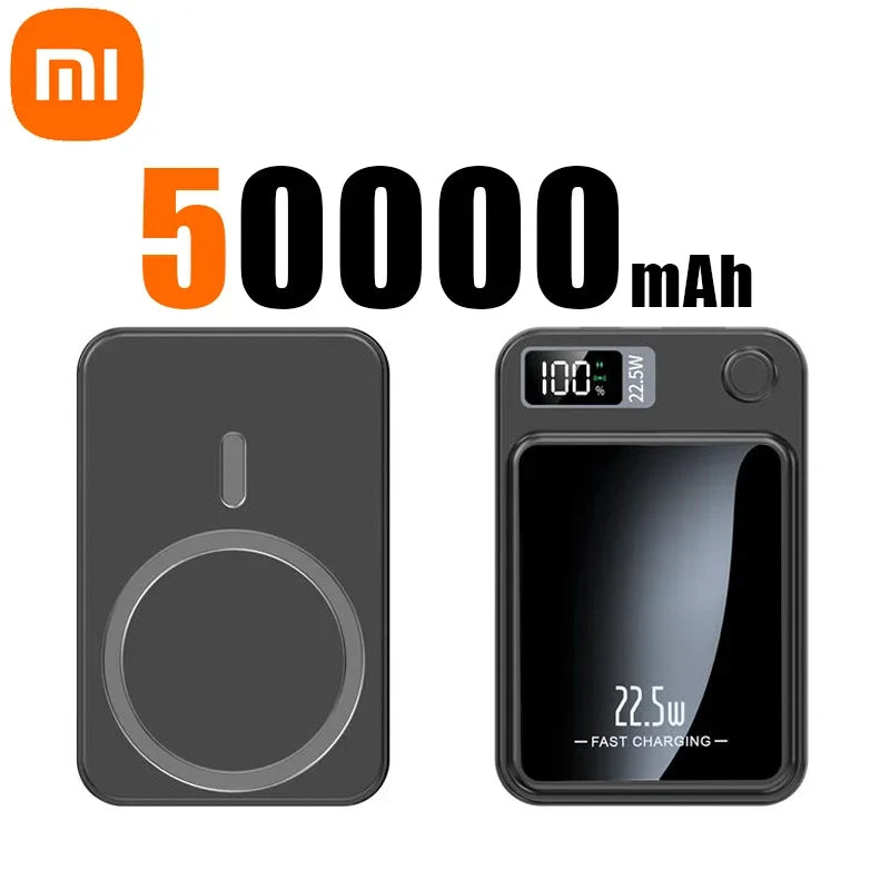 Xiaomi 100000mAh Wireless Magnetic Power Bank Super Fast Charging Ultra Capacity Digital External Battery Power Bank For Iphone