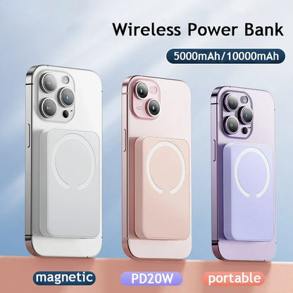 Xiaomi10000mAh Magnetic Power Bank Wireless Portable Fast Charger for Magsafe Powerbank PD20W External Spare Battery for IPhone