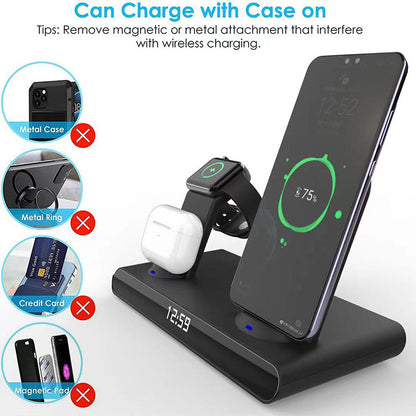 3 In 1 Folding Wireless Charger For Home Use